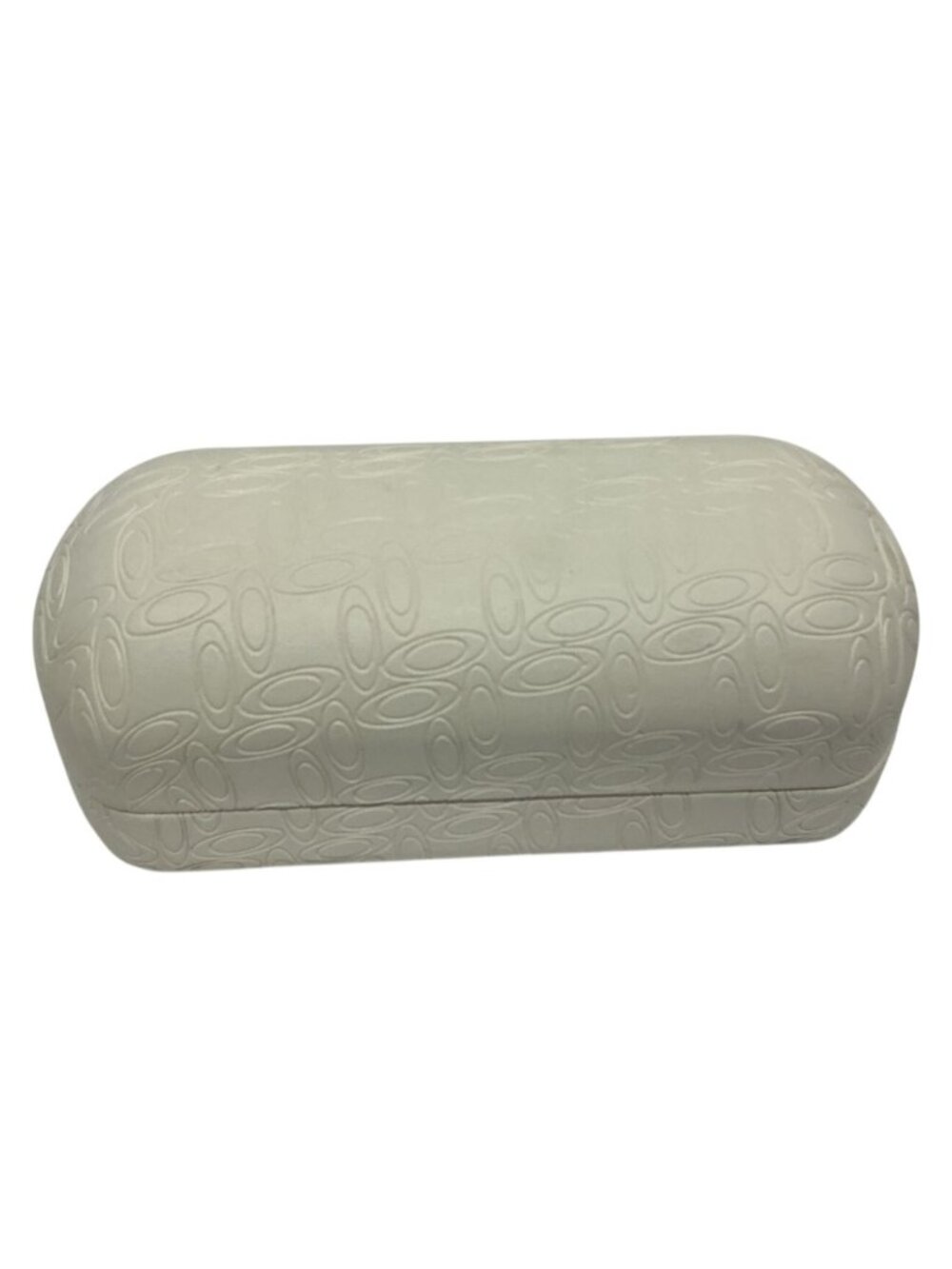 Oakley Cream Embossed Hard Shell Jumbo Eyeglasses Case